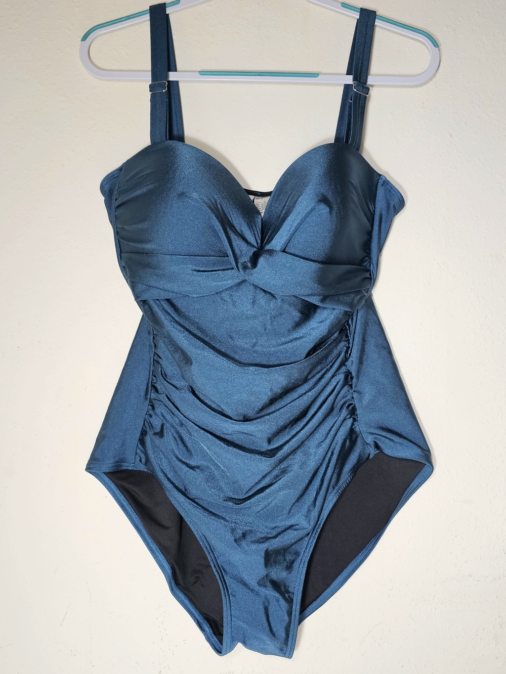 NEW Calvin Klein Size 18 Tummy-Control One Piece Swimsuit Cypress Shimmer